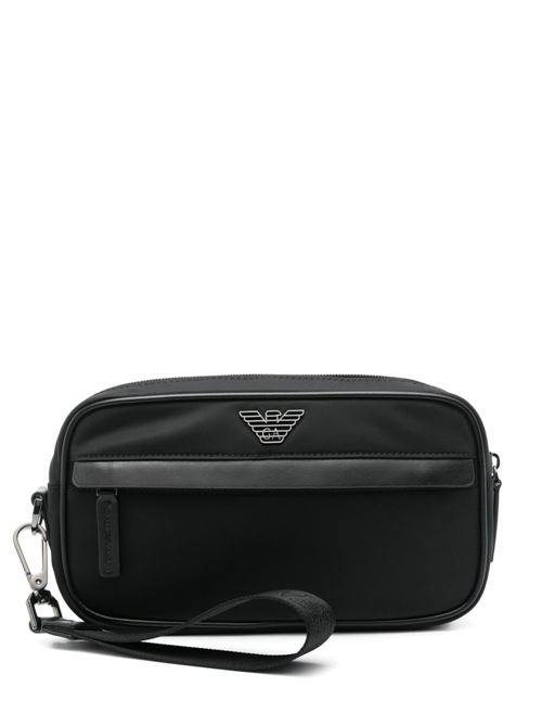 Beauty case uomo Emporio Armani nero compatto EMPORIO ARMANI | EM001811AF13454UC001